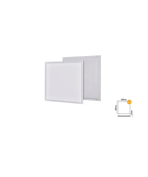 24W 30X30 Backlight Led Panel Armatür Beyaz Işık 2 Adet ürün görseli 1