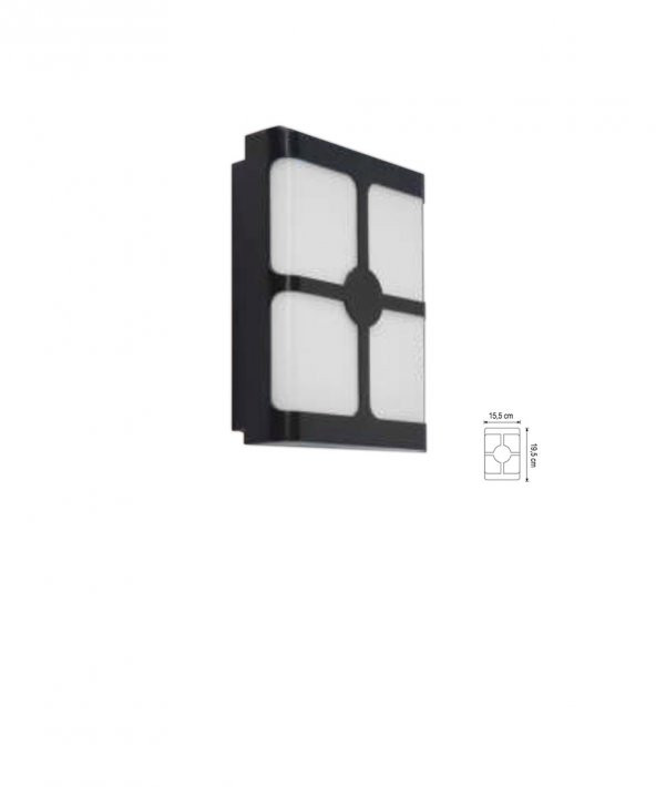 30W Sedna Led Armatür Siyah Kasa Beyaz Işık ürün görseli 1