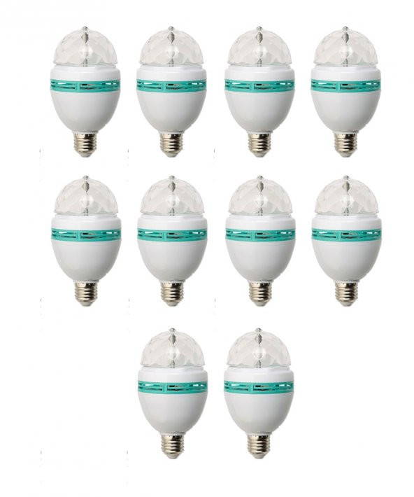 3W Disco Led Ampul 10 Adet ürün görseli 1