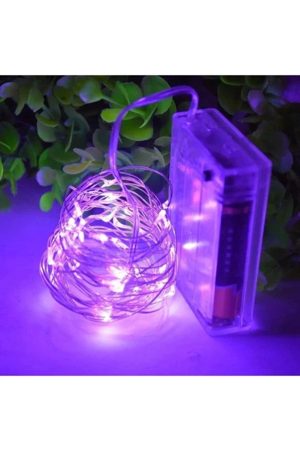 3 Modlu Yeni Nesil 5 Metre 50 Ledli Mor Peri Led Işık ürün görseli 1