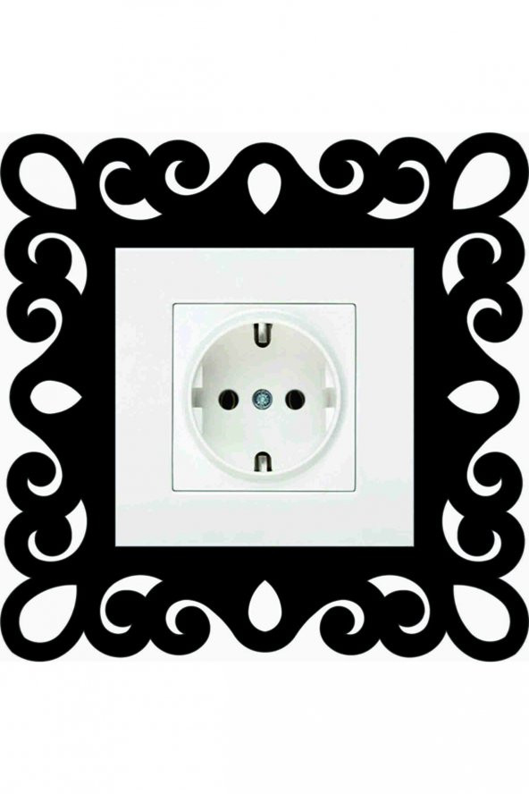 Prizlik Desenli Duvar Priz Süsü Oval 15x15 ürün görseli 1