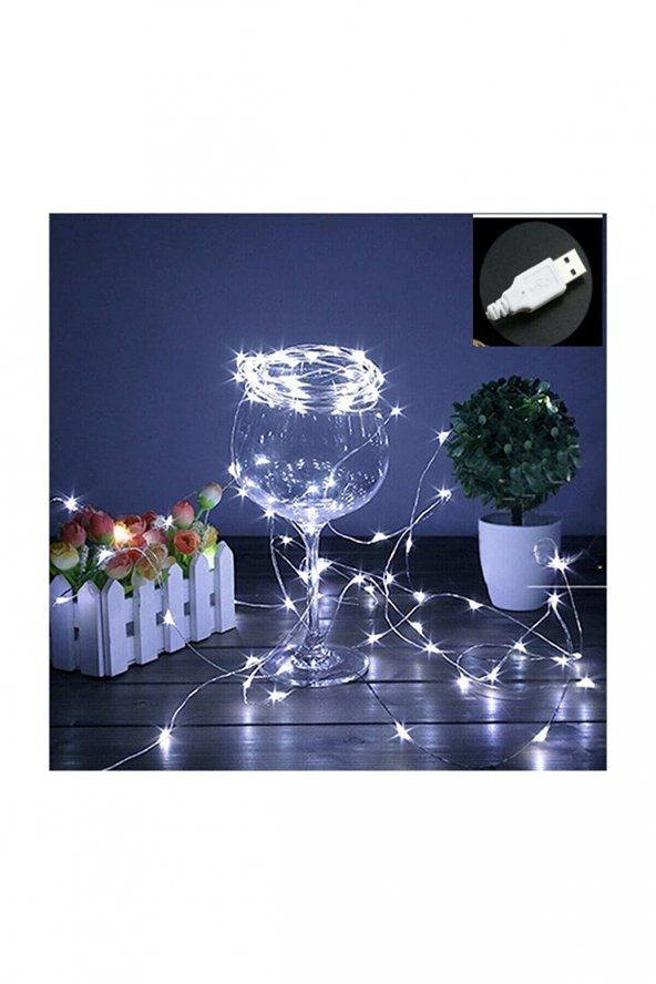 Peri Led Işık 10 Metre Usbli Beyaz - Resim 3