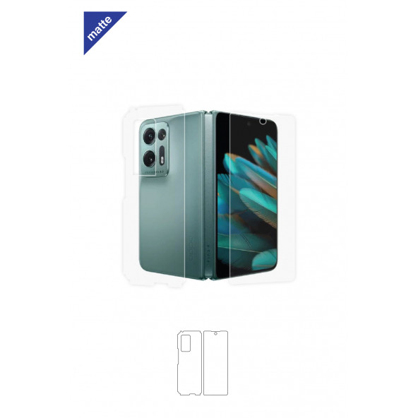 OPPO FİND N2 MAT ARKA VE YAN KORUYUCU POLİÜRETAN FİLM ürün görseli 1