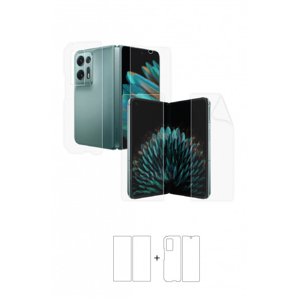 OPPO FİND N2 FULL BODY ÖN ARKA VE YAN TAM KAPLAMA KORUYUCU POLİÜRETAN FİLM ürün görseli 1