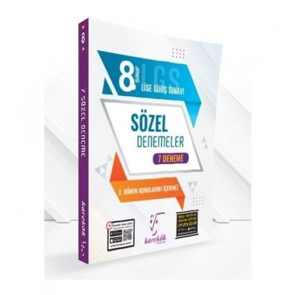 Karekök Yayıncılık Karekök 8.Sınıf Lgs 1.Dönem Sözel 7 Deneme - Axt ürün görseli 1