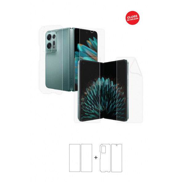 OPPO FİND N2 FULL BODY ÖN, ARKA VE YAN KORUYUCU 360 DERECE TAM KAPLAMA TPU FİLM ürün görseli 1
