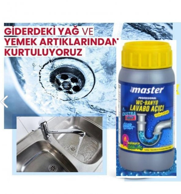 Profesyonel Seri Lavabo WC Banyo Açıcı  Açar Jel -1000gr-1KG ürün görseli 1