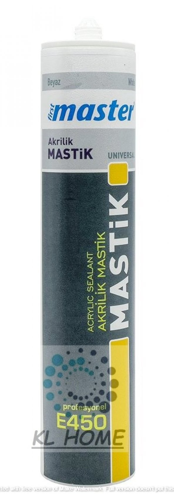 Profesyonel Kalite Siyah Mastik Akrilik 450gr-310ml ürün görseli 1