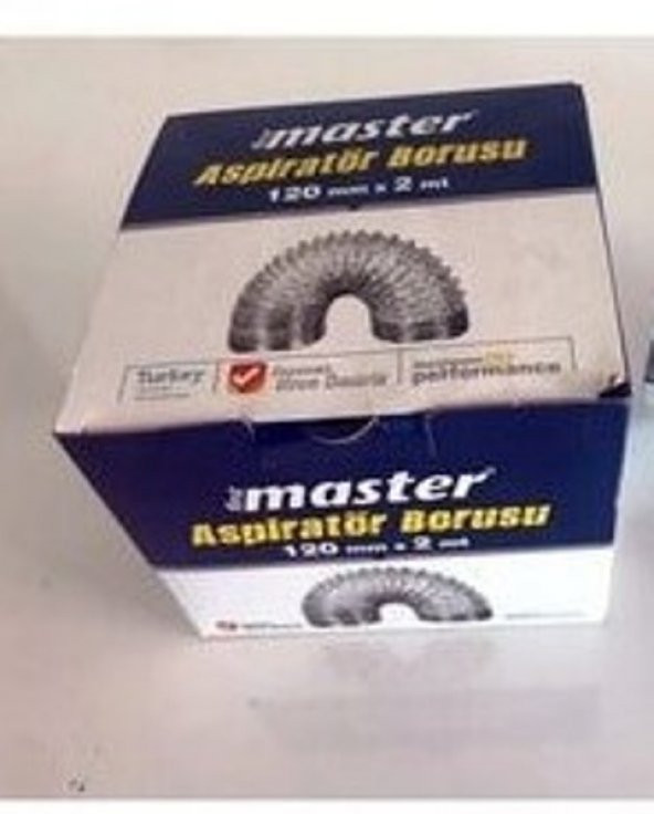 Esnek Bükülebilir Aspiratör Havalandırma Borusu  Çap=120mm Uzunluk=  2 metre ürün görseli 1