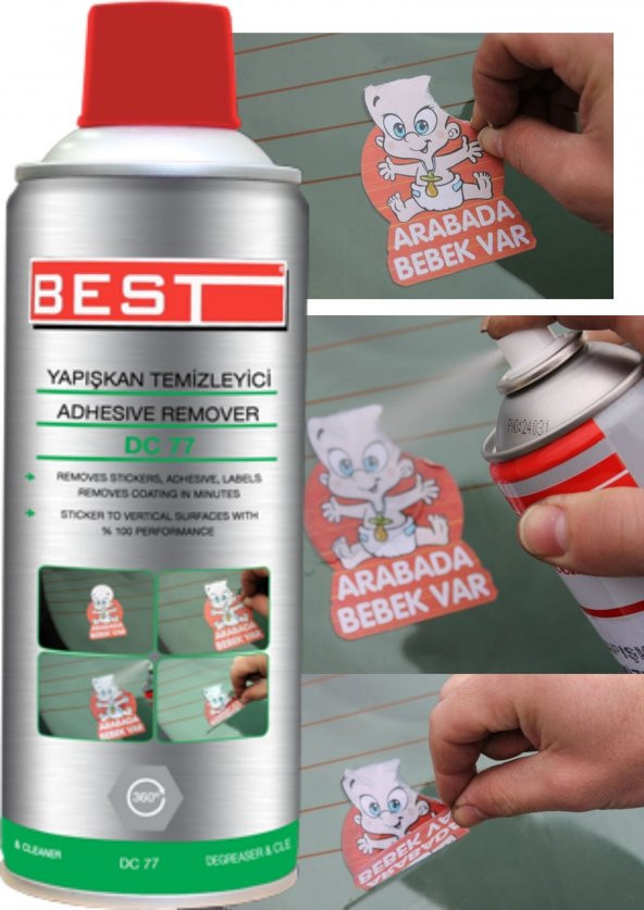 Araba Yapışkan Temizleyici Etiket Sticker Sökücü Dc-77 400 ml (5 SENE SON KULLANIM TARİHİ ) ürün görseli 1