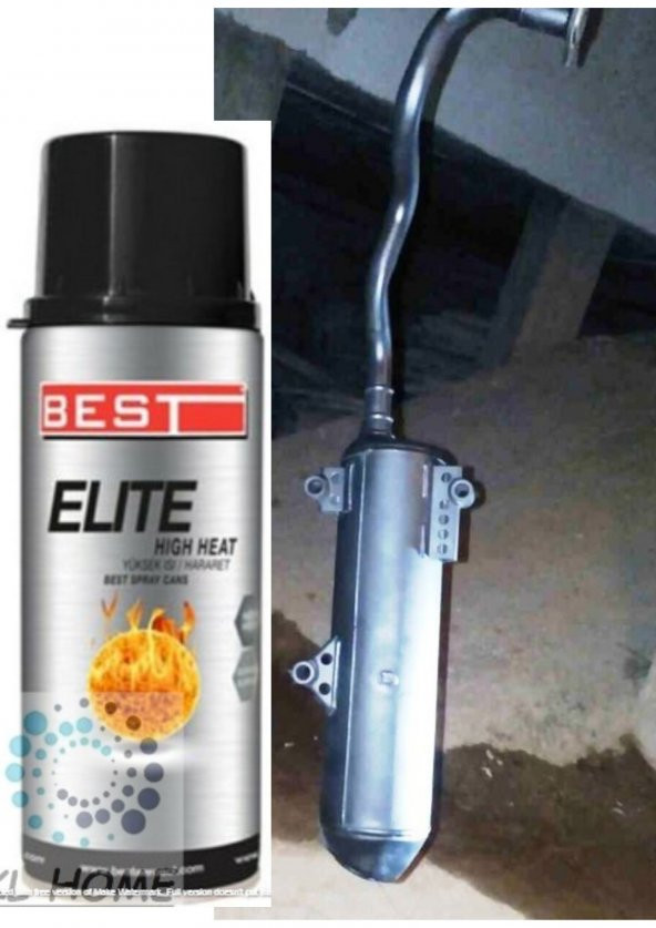 600C Yüksek Isı Şömine Soba Oto Egzos  Elit Isı Boyası Hararet Boyası ( Gümüş Renk ) 400ml 1 Adet ürün görseli 1