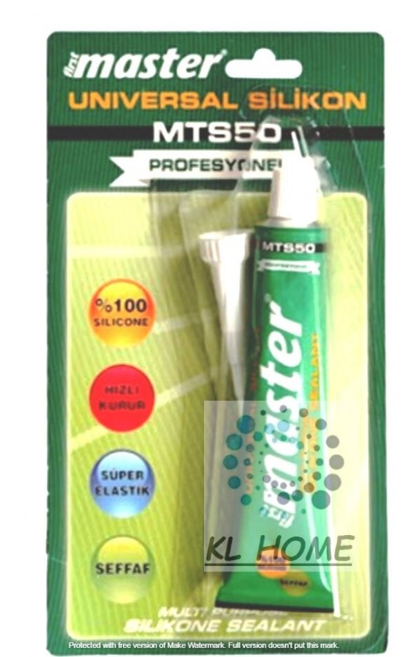 MTS50 Üniversal Tüp Silikon Şeffaf  Renk 50ml KL HOME ürün görseli 1