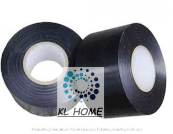 50mm*25metre SİYAH PVC BANT ELEKTRİKÇİ, İZOLE BAND 1 ADET  Bant ürün görseli 1