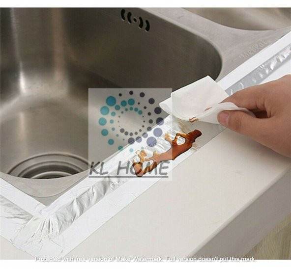 Yapışkanlı Yanmaz Alüminyum Folyo Bant (Aspiratör Borusuna-Soba Borusu Kullan) 48mmx10MT Band ürün görseli 1