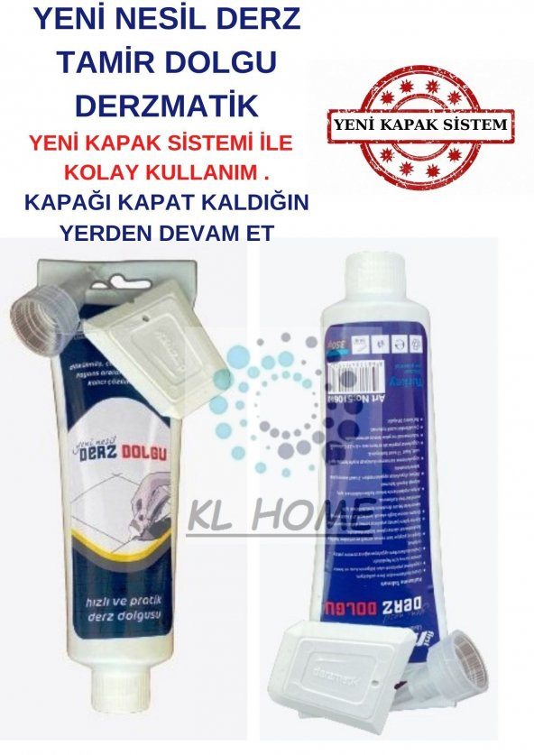 4 adet KL Derz Dolgu 350GR Derzmatik-Beyaz Renk-KL HOME ürün görseli 1