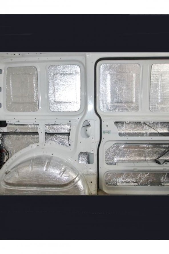Kaput Altı Alüminyum Folyolu 120x100cm 6mm Yapışkanlı Karavan Oto Ses Ve Isı Yalıtım Malzemesi ürün görseli 1