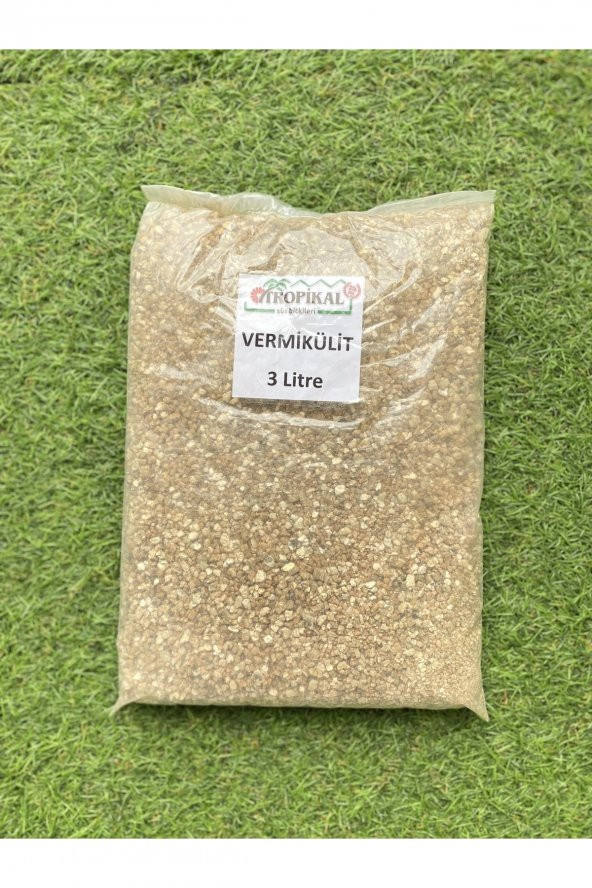Vermikülit 3 litre Toprak Düzenleyici Vermi külit Madeni Tohum Fide Çimlendirme ürün görseli 1