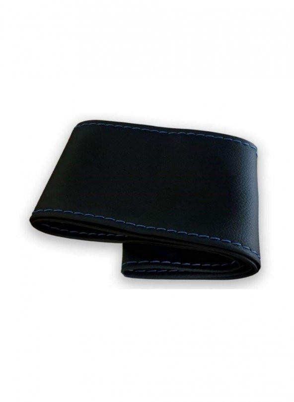 Universal Kamyon-Tır-Otobüs dikmeli direksiyon kılıfı soft desen mavi ipli 45-10.5CM ürün görseli 1