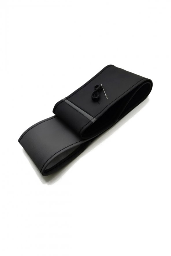 Audi A6 Uyumlu Direksiyon Kılıfı Dikmeli İki Renkli Yüzüklü Gri-Siyah Uyumlu ürün görseli 1