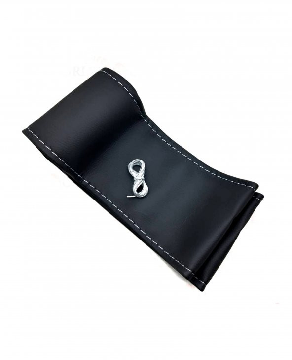 Opel Corsa D Uyumlu Direksiyon Kılıfı Gri İpli A+Plus kokusuz esnek 38×11CM ürün görseli 1
