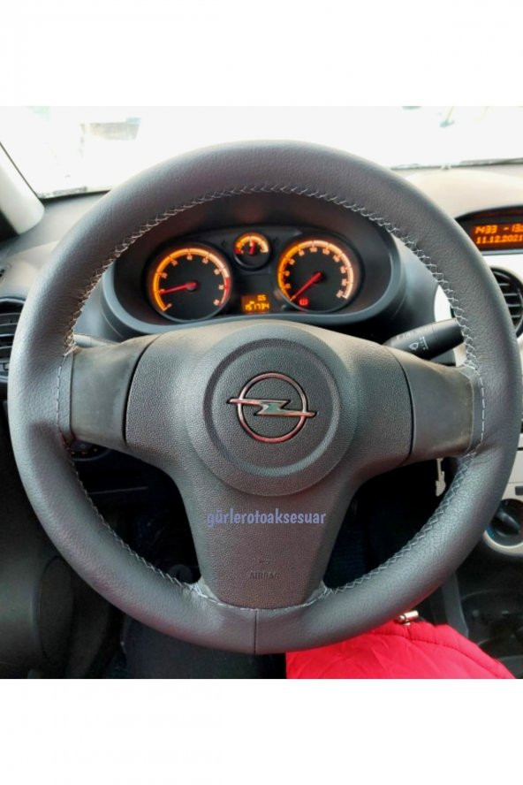 Opel Vectra Dikmeli Direksiyon Kılıfı Soft Gri Renk (38CM×10.5CM) ürün görseli 1