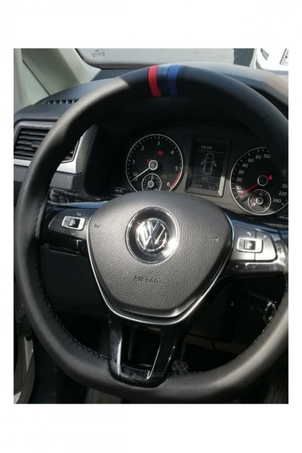 Dikmeli Deri Direksiyon Kılıf Bmw Tasarımlı Kokusuz M Logolu ürün görseli 1