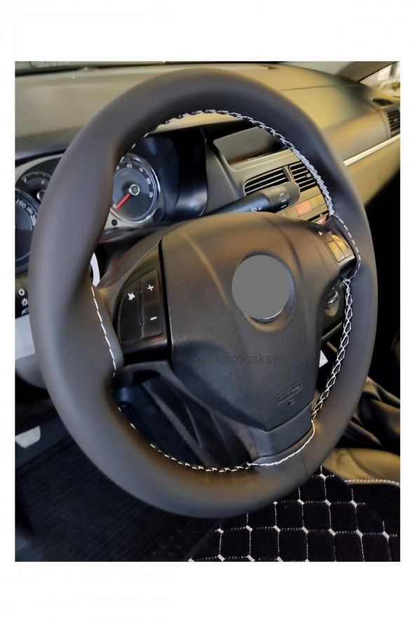 Fiat Fiorino Dikmeli Direksiyon Kılıfı Beyaz Ipli A+plus (10.5cm) ürün görseli 1
