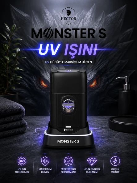 Hector Monster Siyah Shaver Traş Makinesi ürün görseli 1