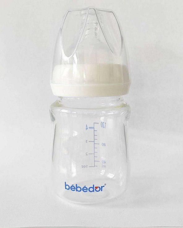 BEBEDOR BİBERON CAM ISIYA DAYANIKLI 120ML 50301 ürün görseli 1