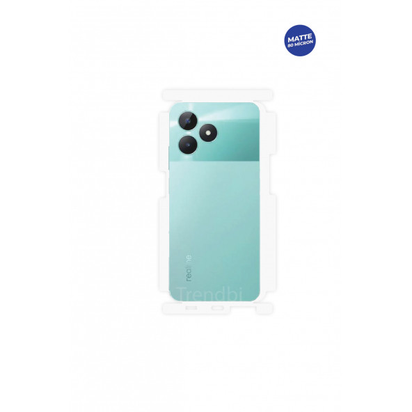 REALME C51 MAT ARKA VE YAN KORUYUCU TPU FİLM ürün görseli 1