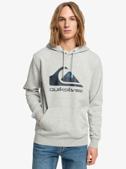 Quiksilver EQYFT04450-SGRH Big Logo Hood Erkek Sweatshirt ürün görseli 1