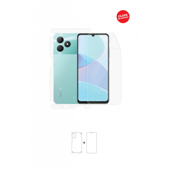 REALME C51 ÖN, ARKA VE YAN TAM KAPLAMA 360 DERECE FULL BODY KORUYUCU TPU  FİLM ürün görseli 1