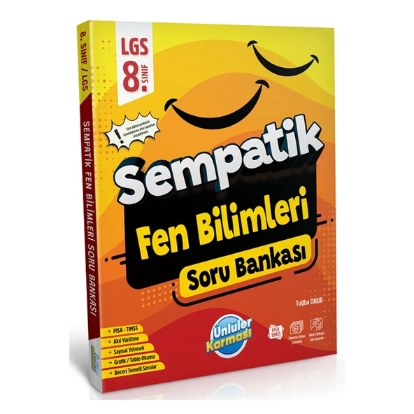Ünlüler 8. Sınıf LGS Fen Bilimleri Sempatik Soru Bankası Ünlüler Yayınları ürün görseli 1