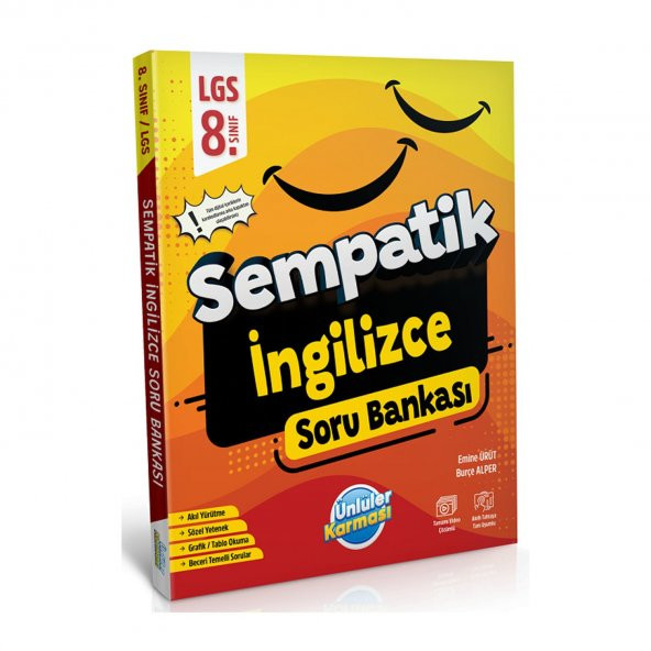Ünlüler 8. Sınıf LGS İngilizce Sempatik Soru Bankası Ünlüler Yayınları ürün görseli 1