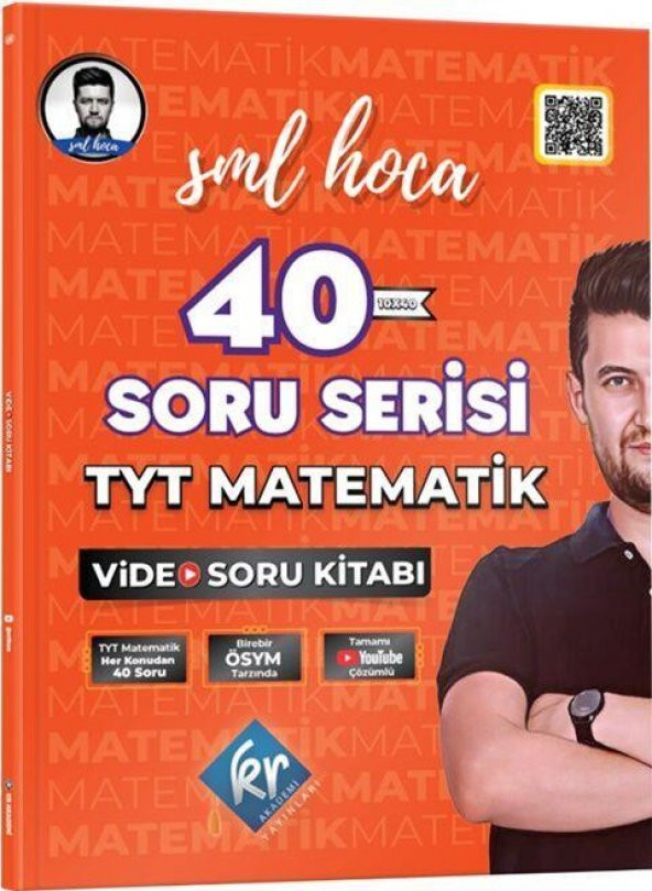 TYT Matematik 40 Soru Serisi Video Soru Kitabı SML Hoca KR Akademi ürün görseli 1