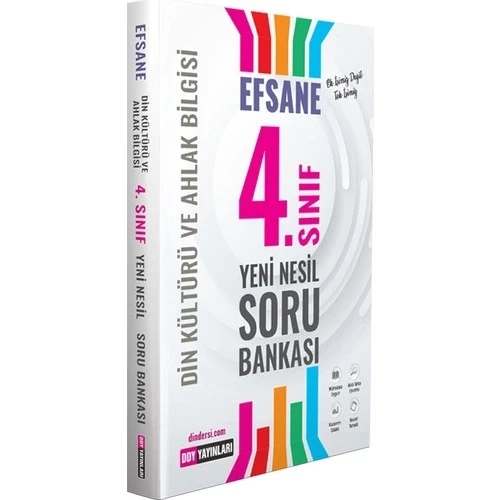 Ddy Yayınları 4. Sınıf Din Kültürü ve Ahlak Bilgisi Efsane Yeni Nesil Soru Bankası ürün görseli 1