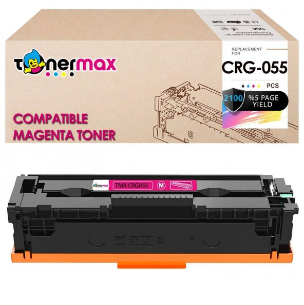 Canon CRG-055 Muadil Toner Kırmızı - Çipli / LBP-662Cdw / LBP-664Cx / MF-741Cdw / MF-742Cdw / MF-743Cdw / MF-744Cd / MF-745Cdw / MF-746Cx ürün görseli 1