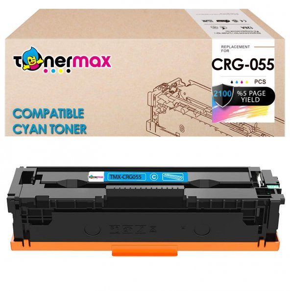 Canon CRG-055 Muadil Toner Mavi - Çipli / LBP-662Cdw / LBP-664Cx / MF-741Cdw / MF-742Cdw / MF-743Cdw / MF-744Cd / MF-745Cdw / MF-746Cx ürün görseli 1