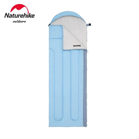 Naturehike L250 Zarf Tarzı Kapüşonlu Uyku Tulumu -10°C  Mavi Right ürün görseli 1