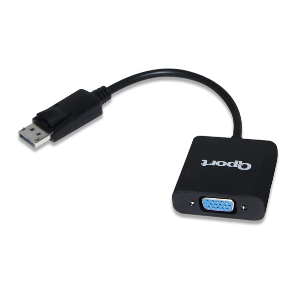 QPORT Q-DP-VGA DP TO VGA ÇEVİRİCİ ürün görseli 1