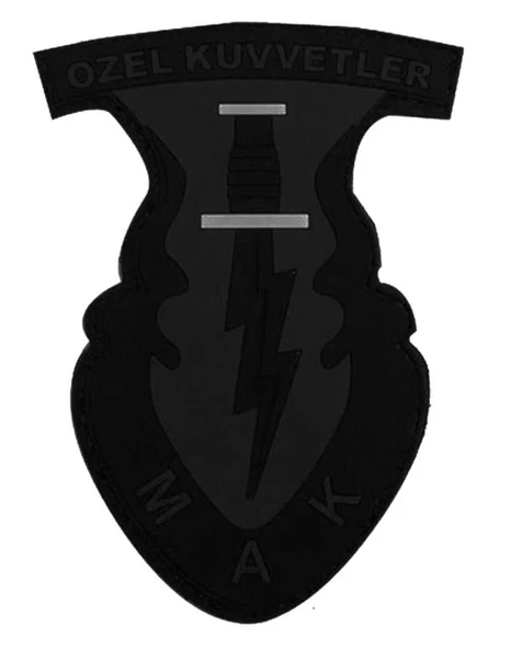 Single Sword 3d Plastik Mak Özel Kuvvetler Arması Patch - Resim 4