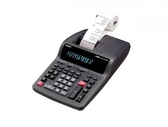 Casio HR-100RC-BK-DC 12 Hane Şeritli Hesap Makinesi ürün görseli 1