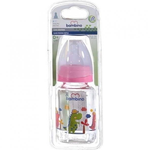 Bambino Cam Biberon B013 Pembe 125 ml ürün görseli 1