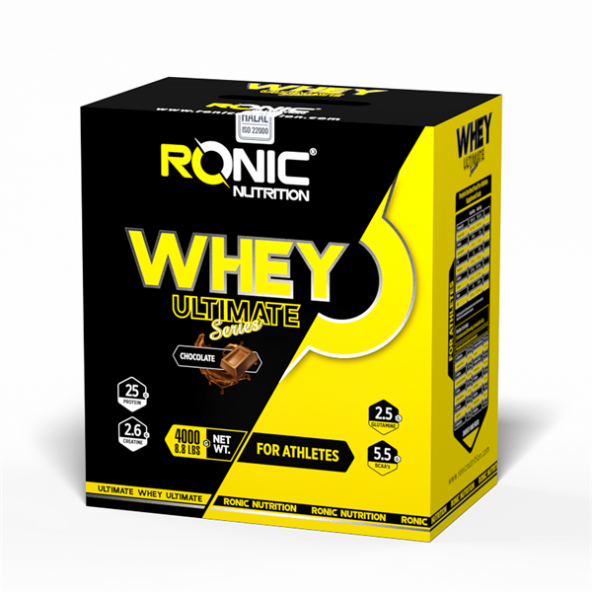 Whey Ultimate 4000 G Kas Yapılanmasına Yardımcı Protein Tozu (Çikolata Aromalı) ürün görseli 1