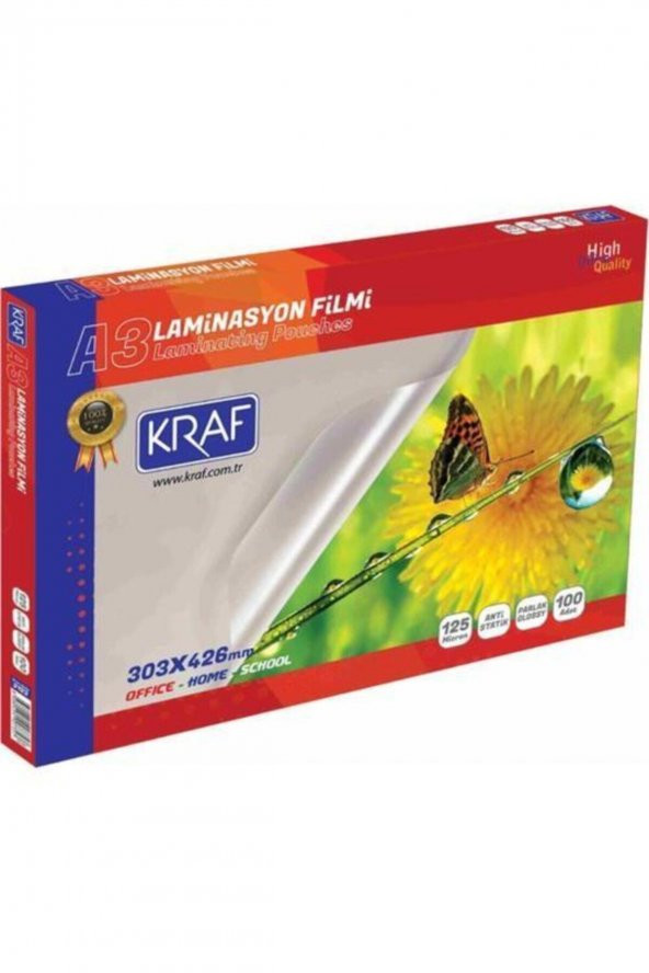 Lamınasyon Fılmı Parlak A3 100mıc 100lu 2131 ürün görseli 1