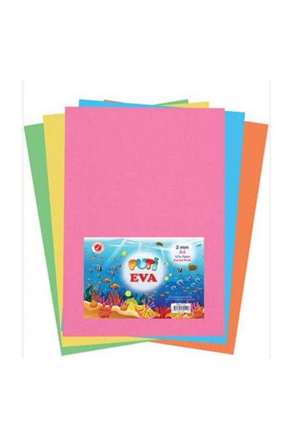 Eva 20x30 Cm 2 mm 10 Renk Karışık ürün görseli 1