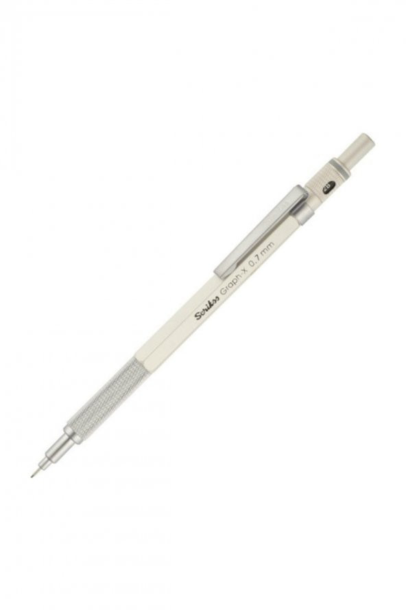 Graph-X Metal Versatil Kalem 0.7 Mm Beyaz ürün görseli 1