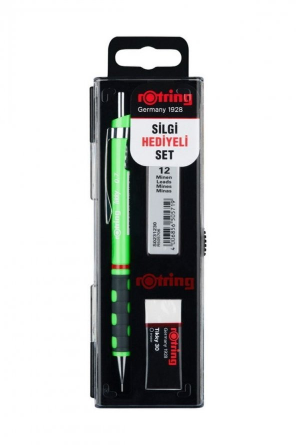 Kurşun Kalem Versatil Kalem Tikky 0.7 Neon Yeşil Okul Seti Uçlu Kalem ürün görseli 1