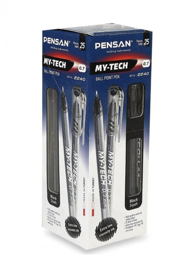My-tech 0.7 Kalem- 25li Paket Siyah ürün görseli 1