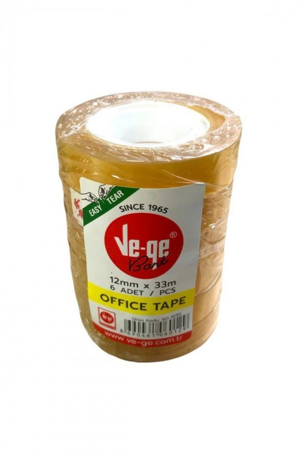 Bant Offıce 12x33 Eto Tape Tower 1233 6lı Paket ürün görseli 1